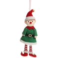 thumbnail image 2 of Festive Elf Decoration Xmas Doll Pendant Christmas Tree Decoration Cotton Cloth and Iron Material Decorative 1Pc, 2 of 5