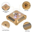 thumbnail image 4 of Solar Display Stand Turntable 360 Rotating Double Use LED Light ABS, Gold Tone, 4 of 6