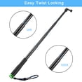 thumbnail image 3 of Unique Bargains Portable Extension Selfie Stick, Adjustable Aluminum Alloy Hand Grip Monopod Pole, 37 Inch, Green & Black, 3 of 7