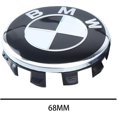 thumbnail image 2 of 4 Pcs Auto Wheel Center Caps for BMW 68MM Rim Center Caps Wheel Center Badge Shape Decoration Accessories black, 2 of 5