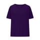 thumbnail image 5 of Blusas para mujer,Blusa tipo túnica de manga corta con cuello en V para mujer, corte holgado, mezcla de poliéster y elastano, ropa informal, sopatenor, 5 of 9