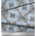 thumbnail image 3 of Soimoi Cotton Poplin Fabric Floral Block Print Sewing Fabric Yard 56 Inch Wide, 3 of 3