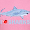 thumbnail image 3 of CafePress - I Love Sharks Women's Dark T Shirt - Women's Traditional Fit Dark T-Shirt, 3 of 4