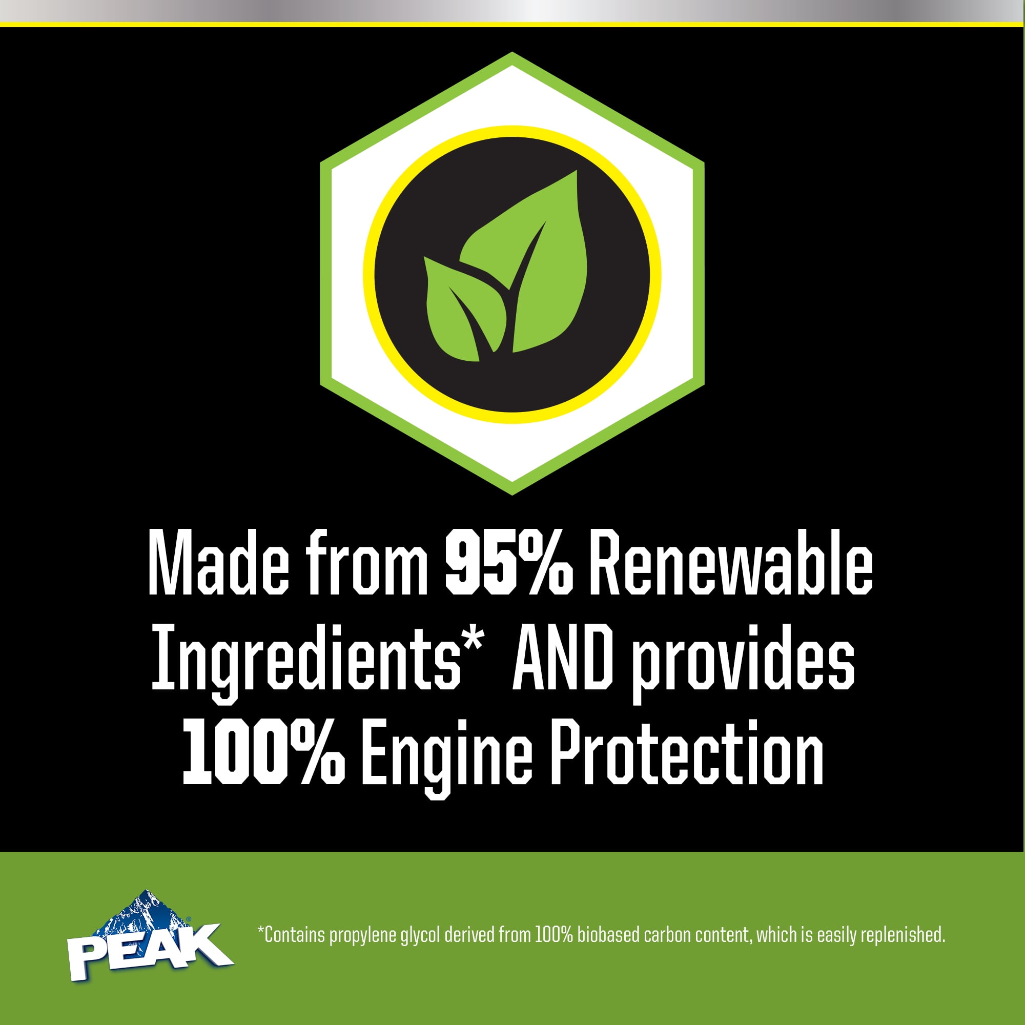 (3 pack) PEAK ECOSHIELD 50/50 Prediluted Antifreeze/Coolant for All Vehicles