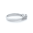 thumbnail image 3 of Rachel Koen Three Stone Diamond Engagement Ring 14K Platinum 0.75cttw SZ 7.25, 3 of 5