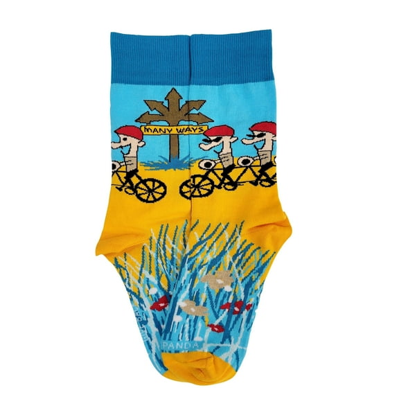 Many Ways Bicycle Socks from the Sock Panda (Adult Small - Shoe Sizes 2-5)