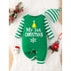 thumbnail image 2 of Infant Toddler Boys And Girls Spring And Autumn Letter Print Cute Christmas Long Sleeve Romper & Hat 2pcs Set, 2 of 5
