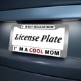 thumbnail image 5 of 2PC I'm Not Regular Mom. I'm a Cool Mom License Plate Prame Aluminum Rust-Proof Auto Parts License Plate Decorative Screws Fit Standard 2 Holes  U.S. License Plate, 2.2x 6.3 Inch, 5 of 7
