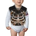 thumbnail image 6 of Zufioo Cyber Skeleton With Tattoos Print Toddler Adjustable Waterproof Bib, 11.6x15 Inch Feeding Bib Suitable for 6-24 Month Babies, 6 of 8
