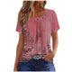 thumbnail image 2 of Fiudx Ofertas y Liquidaciones Camiseta Plisada de Manga Corta para Mujer, 2 of 5