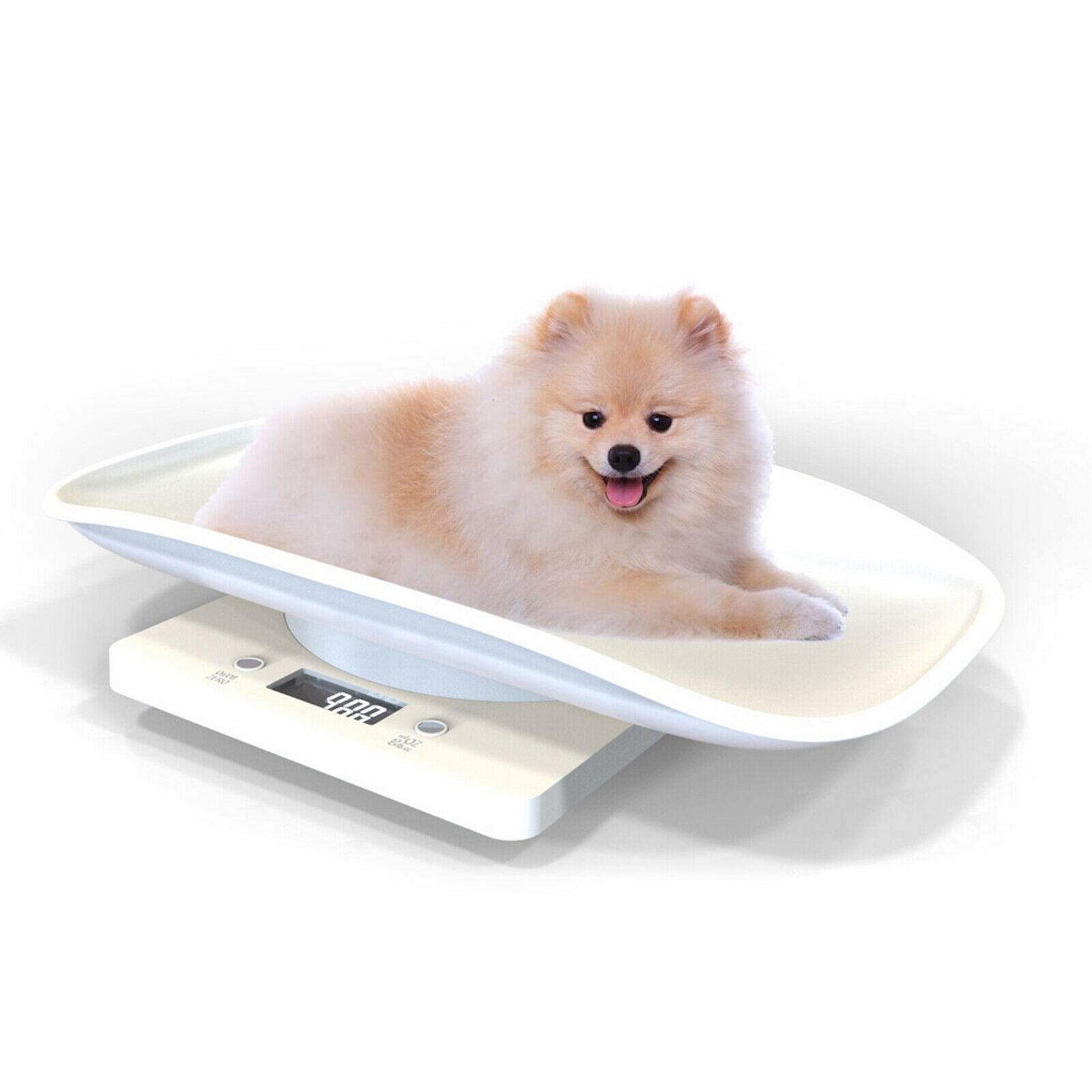 MONIPA Pet Scale, 10KG Digital Small Pet Weight Scale Electronic Animal Measure Scale with LCD Display for Pet Cat Dogs