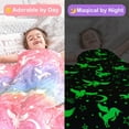 thumbnail image 5 of iTi Direct Unicorn Gift Set, 11 Pieces, Glow in Dark Blanket, Tumbler, for Girls Age 3-10, 5 of 9
