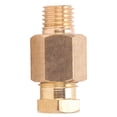 thumbnail image 2 of Brass Fitting Straight-Through Threaded Pipe Connection Nipple Industrial Joint SuppliesPD608, 2 of 5