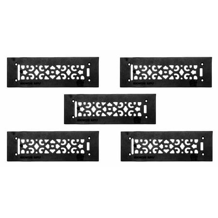 

5 Heat Air Grille Cast Victorian Overall 3 1/2 x 12 | Renovator s Supply
