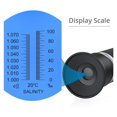 thumbnail image 4 of Salinity Refractometer for Aquarium Tester Scale 0-100% & 1.000-1.070 Specific Saltwater ,Instant Results, 4 of 5