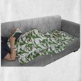 thumbnail image 6 of Apothecary Soft Flannel Fleece Throw Blanket, Nettle Pattern Fresh Foliage Hand Drawn Homeopathy Themed Illustration, Cozy Plush for Indoor and Outdoor Use, 50" x 70", Green and White, by Ambesonne, 6 of 6