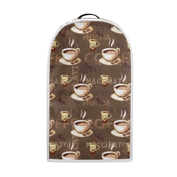 Psesaysky Coffee Print Blender Covers for Kitchen Stand Mixer Case Coffee Maker Appliance Anti Fingerprint Protector for Home