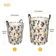thumbnail image 5 of Daiia Tulips Flowers Round Laundry Basket with Handles Thickened Waterproof Circular hamper,Dirty Clothes Storage Basket for Bedroom,Bathroom,College Dorm-Small, 5 of 8