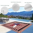 thumbnail image 3 of Independence Day Outdoor Rug for Patio/Deck/Porch, Non-Slip Large Area Rug 5 x 8 Ft, U.S Flag Stars Red White Striped Indoor Outdoor Rugs Washable Area Rugs, Reversible Camping Rug Carpet Runner, 3 of 8