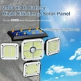 thumbnail image 2 of SolarEra Solar Lights Outdoor, 144 LED 3000LM Motion Sensor Lights with Remote Control, 3 Heads Security LED Flood Light, IP65 Waterproof, 270° Wide Angle Illumination Wall Light with 3 Modes, 2 Pcs, 2 of 9