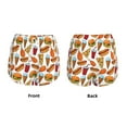 thumbnail image 6 of Uemuo Hot Dog Burger Pattern Women's Athletic Shorts High Waisted Running Shorts with Liner Pockets Gym Elastic Workout Shorts-XX-Large, 6 of 9