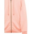 thumbnail image 3 of A2Y Women's Causal Basic Simple Zip Up Hoodie Sweat Jacket Peach XL, 3 of 5