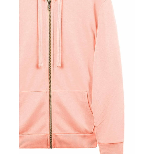 Peach zip up hoodie shop