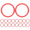 thumbnail image 1 of SEWCHICS 30pcs Kid Interactive Toy Red Plastic Ring Engage For Outdoor Use, 1 of 7