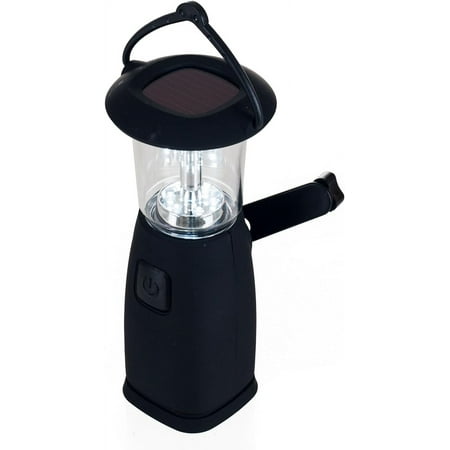 Whetstone 6 LED Solar and Dynamo Powered Camping Lantern Black