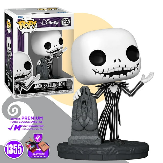 Funko Pop Jack Skellington Con Lapida #1355 El Extraño Mundo De Jack 30 Aniversario Original Funko The Nightmare Before Christmas