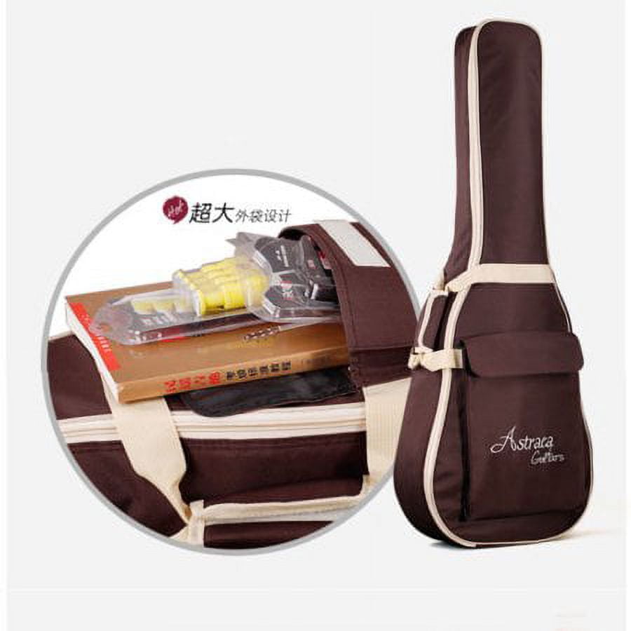 Folk Acoustic Guitar Gig Bag Case PU Padded Waterproof for 39 40 41 inch