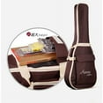 thumbnail image 3 of Folk Acoustic Guitar Gig Bag Case PU Padded Waterproof for 39 40 41 inch, 3 of 8