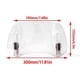 thumbnail image 2 of Gray Universal Motorcy Windshield Extension Adjustable Spoiler for BMW Kawasaki Yamaha Honda Suzuki 300x195x155MM, 2 of 5