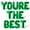 Green, variant on Letter Balloons - YOURE THE BEST 16" Inch Alphabet Letters Foil Mylar Balloon Graduation Party Banner (Silver)