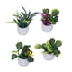 thumbnail image 1 of Flor Artificial En Miniatura, Planta En Maceta De Casa De Muñecas De 4 Piezas Para Decoración De Jardín De Casa De Muñecas 1:12, 1 of 7