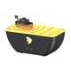 thumbnail image 3 of Difusor de aromas de aceite esencial con 7 luces de colores, 300 ml, humidificador con forma de barco Negro, 3 of 9
