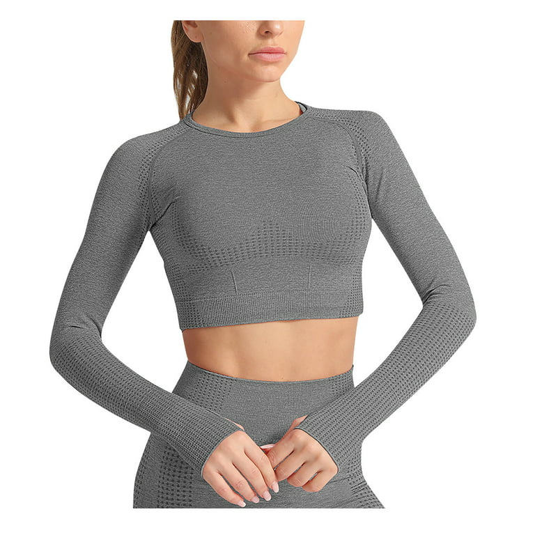 Fashion Fitness Yoga Wear Gathers Sports Long-sleeved Outer Wear