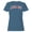 Indigo Blue, variant on God First Inspirational Faith Women's Blue T-shirt