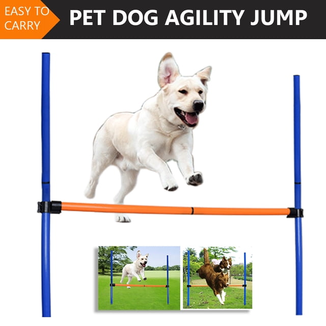 Dog Agility Equipment - Dog Jumping Hurdles Dog Obstacle Course Agility Set, Dog Agility Training Equipment with Carrying Bag