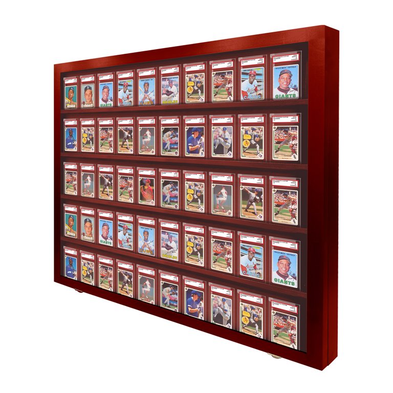psa graded card wall display Mountable 3 with UV Filtering Cover PokeDreamer density EVA foam protection PSA Graded Card Display Frame