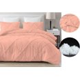 thumbnail image 6 of DNG Creations 1 Piece Diamond Ruffle Comforter 100% Egyptian Cotton, 800TC - Solid Peach Colour - Super Soft 550 GSM All Season ( Oversized Queen - Size ), 6 of 6