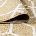 thumbnail image 4 of JONATHAN Y SUPERSOFT 2 x 8 Runner Rug, Tumbling Blocks Modern Geometric - Gold/White, SEU101E-28, 4 of 9