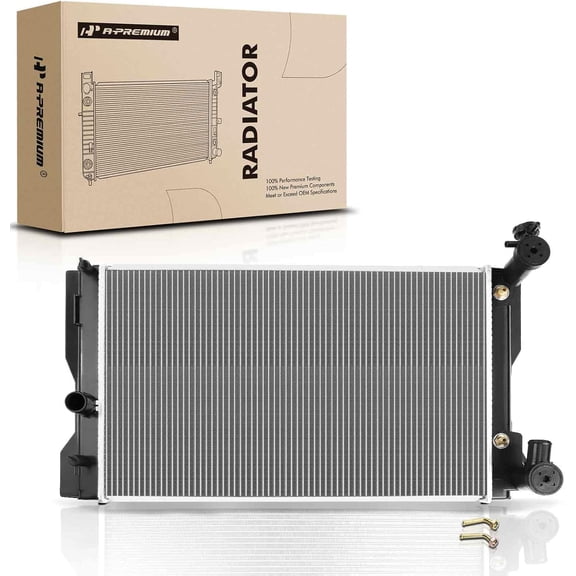 A-Premium Engine Coolant Radiator Assembly with Transmission Oil Cooler Compatible with Toyota Corolla 2009 2010 2011 2012 2013, L4 1.8L, Automatic Transmission