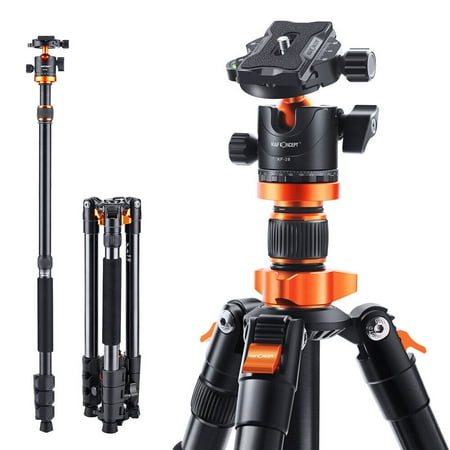 K&F Concept 62 DSLR Camera Tripod Detachable Monopod Tripod for Canon K254A1+BH-28L (SA254M1)