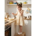 thumbnail image 6 of Loicainy Baby Toddler Girl Summer Cami Dress 6 12 18 24 Months 2T 3T 4T Solid Color Sleeveless O Neck Tiered Linen Dresses, 6 of 9