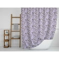 thumbnail image 5 of S4Sassy Purple Blossom & Paradise Whydah Bird Printed Bathroom Curtain Waterproof Shower Drapes-60 x 75 Inch, 5 of 6