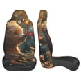 thumbnail image 3 of Sikiie Sunshine Butterfly Flower Bear Car Seat Protector 2 Pack Car Seat Cushion Mat, Car Seat Covers for SUV, Truck, Van, 3 of 7