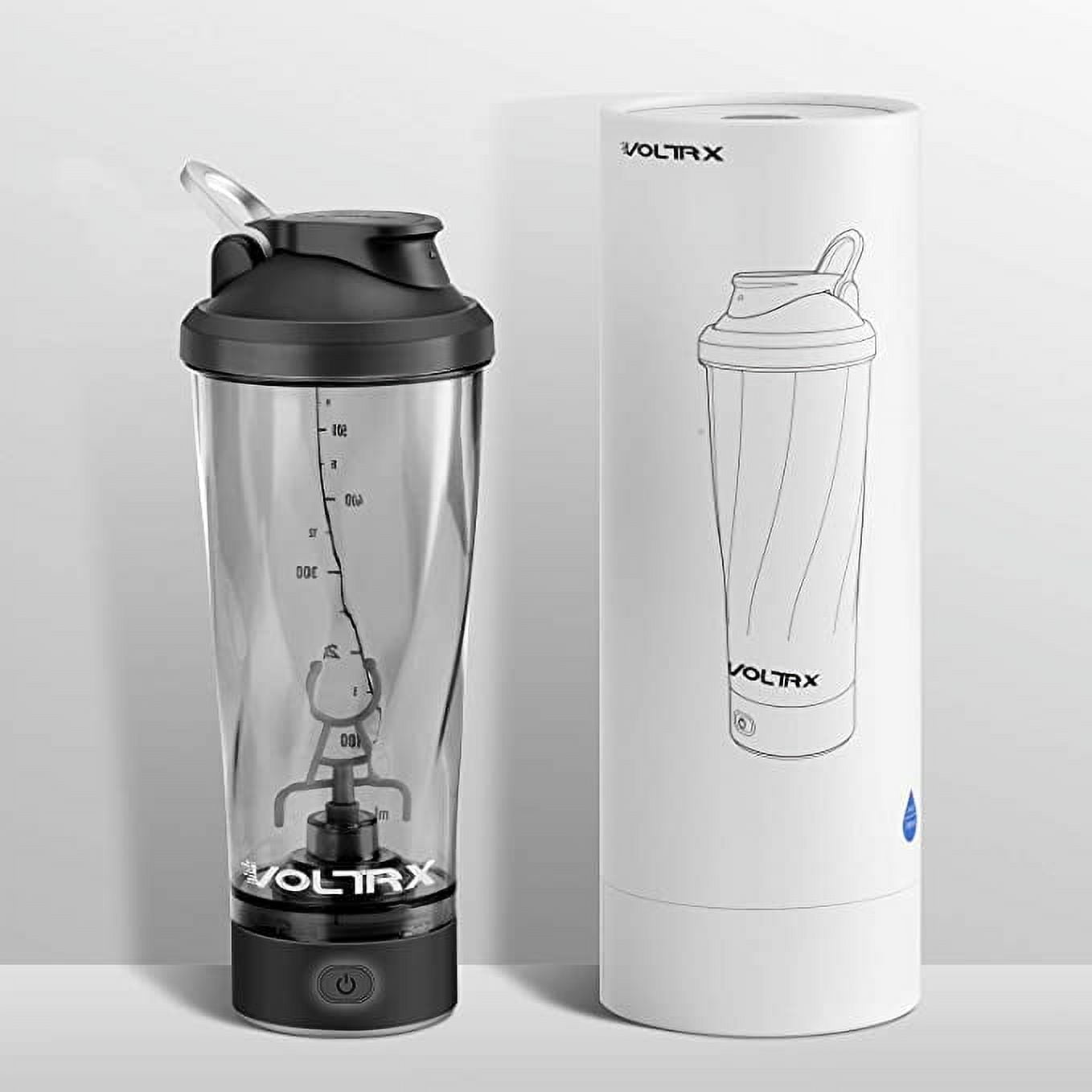 VOLTRX Protein Shaker Bottle, Merger USB C Rechargeable Electric Protein Shake Mixer, Shaker Cups for Protein Shakes and Meal Replacement Shakes