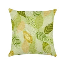 Bdday Flowers Throw Pillow Covers 18 X 18 Inch Spring Floral Plant Leaf Linen Pillow Cushion Cases Square Pillowcases for Sofa Couch Bedroom Living Room Car