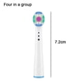 thumbnail image 2 of DEELLEEO Electric Toothbrush Replacement Brush Heads Refill  4Count, 2 of 5
